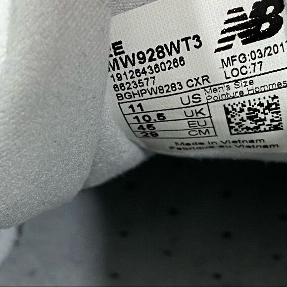 NEW BALANCE - STYLE #918V3 - WALKING / RUNNING ATHLETIC SHOES - CRISP WHITE - S7 - Picture 6 of 14